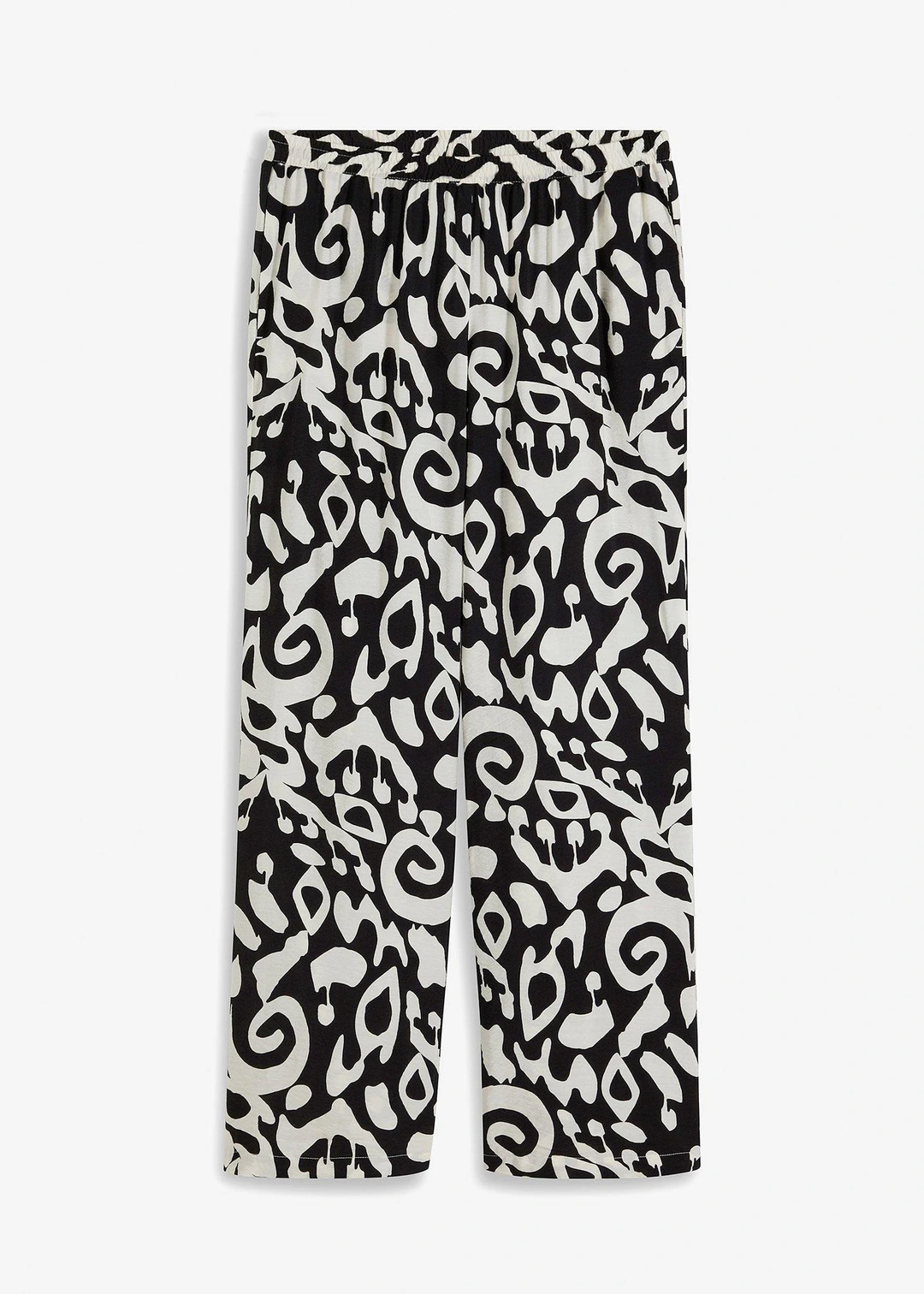 Pantalon large en viscose texturée