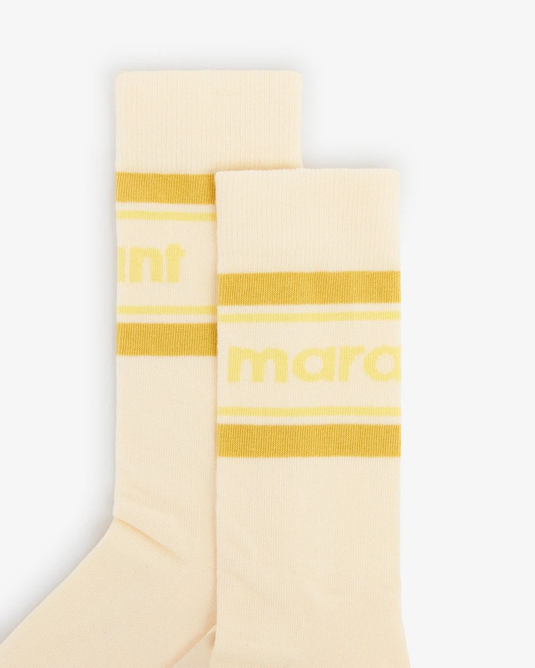 Chaussettes Dona - Homme - Écru Et Jaune - 2