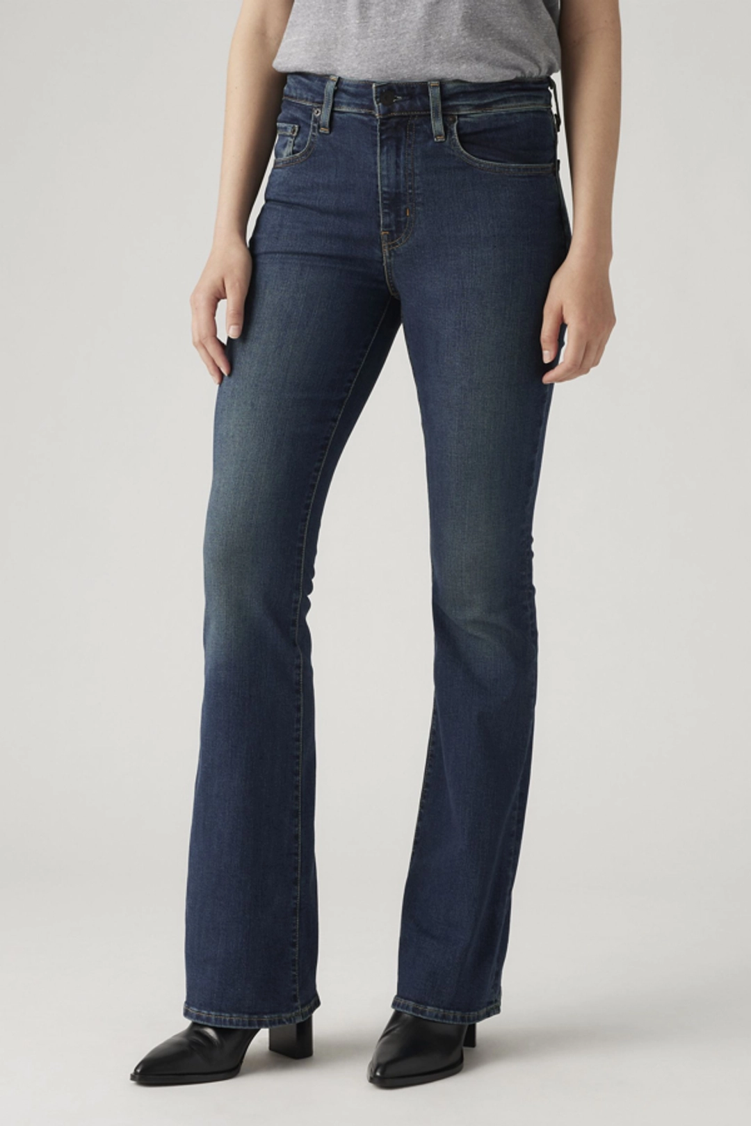 Levi's Jean 726 Taille Haute Flare - Femme - Noir / Midnight Gaze - 34X32 - 2