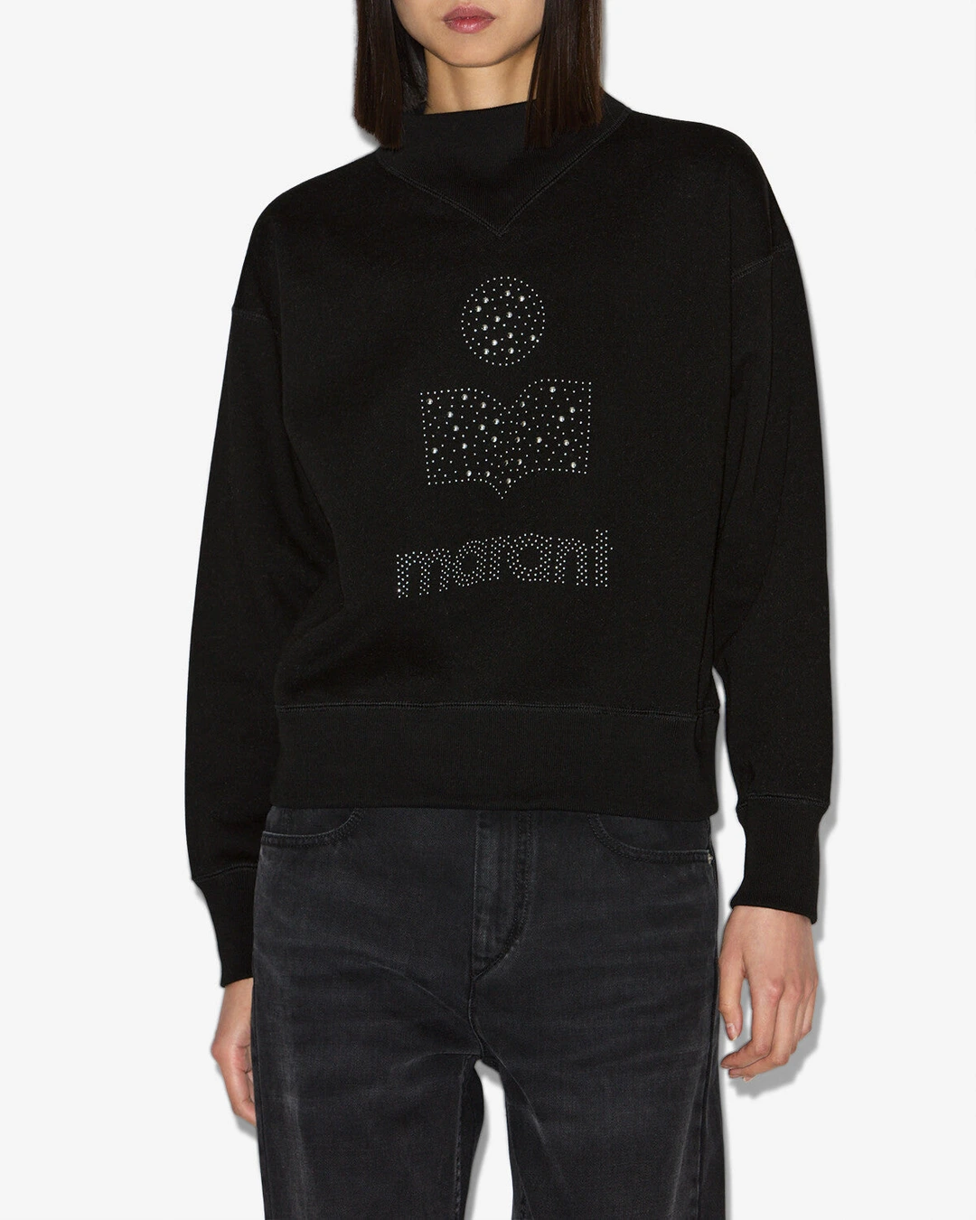 Sweatshirt Moby Glitter - Femme - Noir - Taille 42 - Marant Étoile - 5