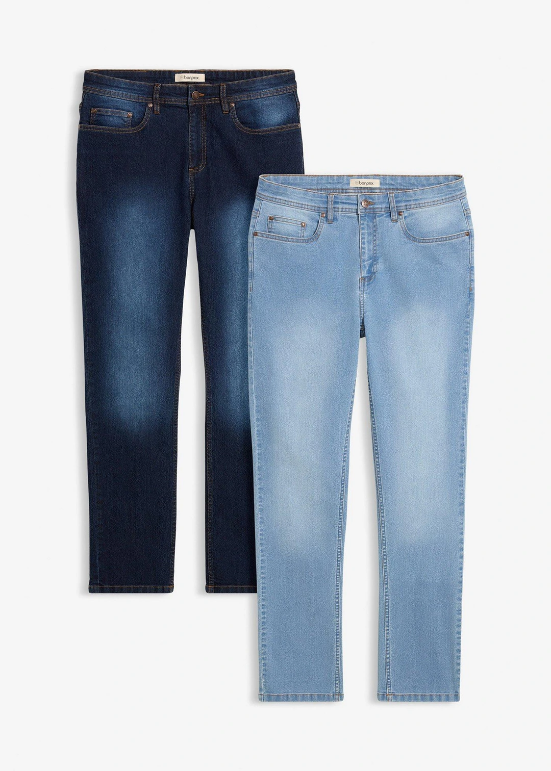 Lot de 2 jeans regular légers, droits