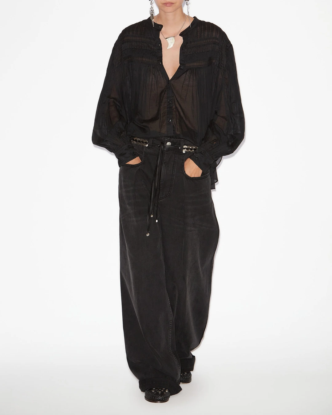 Blouse Plalia - Femme - Noir - Taille 40 - Marant Étoile - 4