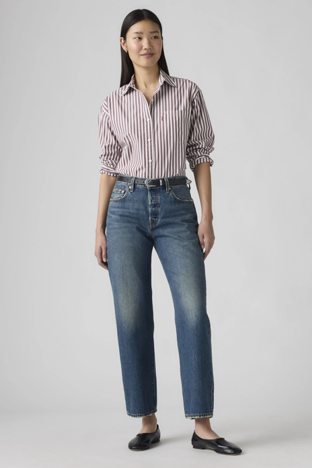 Levi's Jean 501 90 Cheville - Femme - Noir / Smooth Operator - 33X29