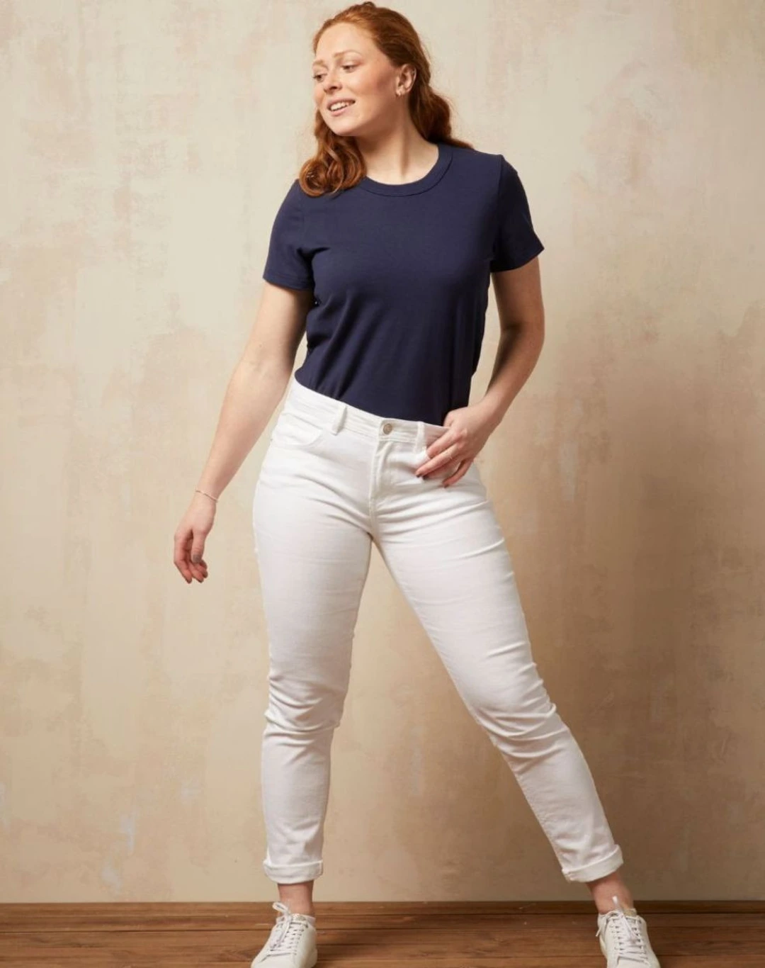 T-shirt en Coton BIO - Bleu Minuit - Femme - Lemahieu