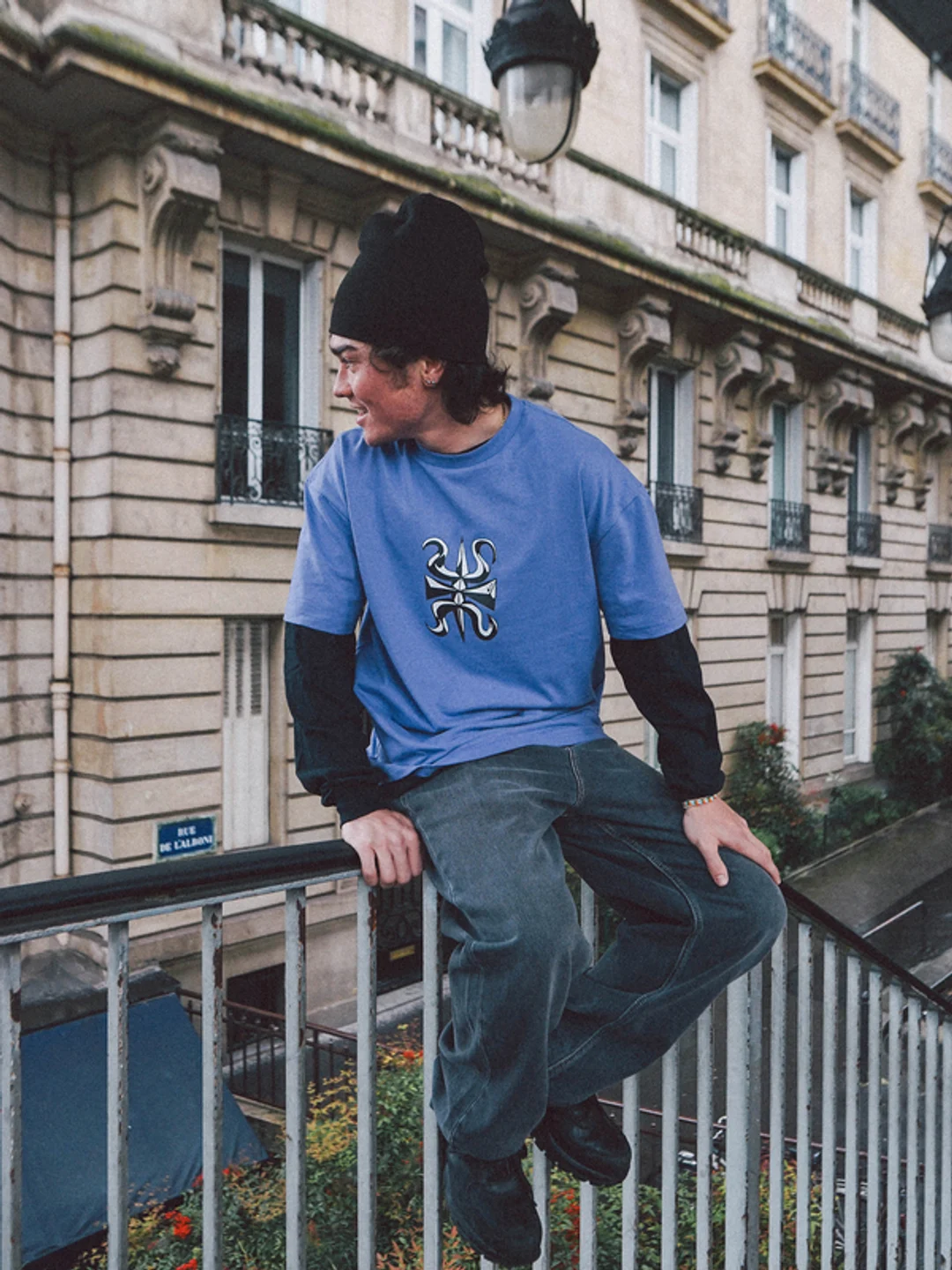 Trident - T-shirt à manches courtes pour Homme Violet