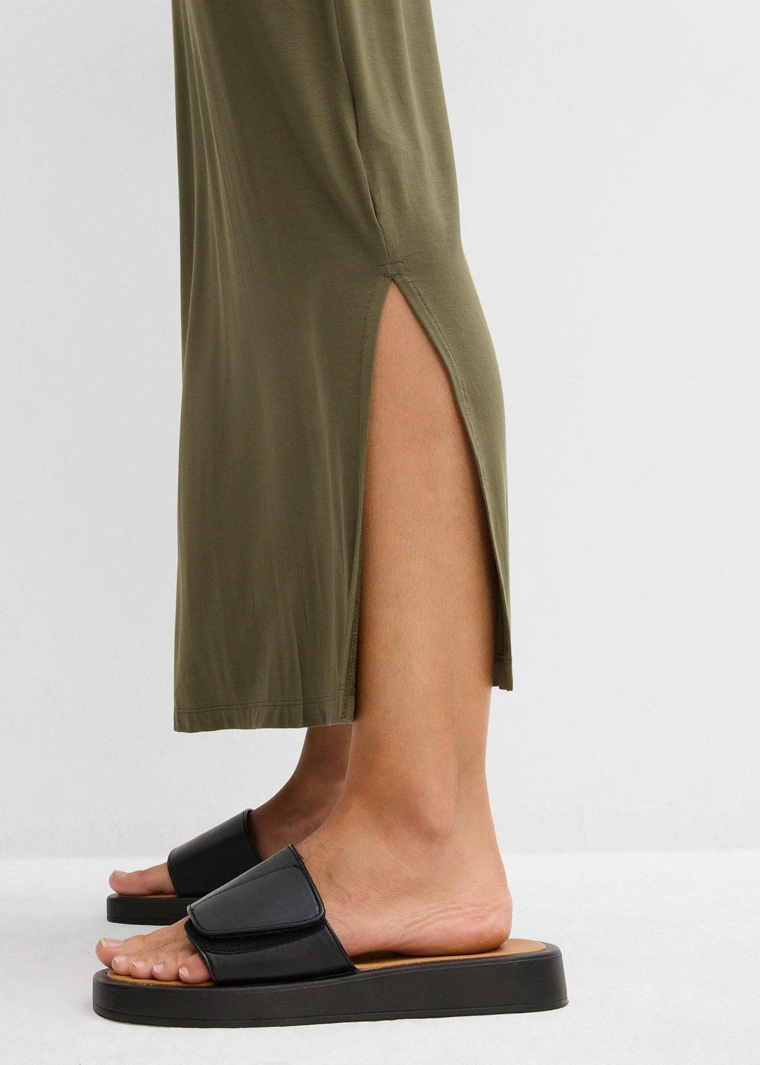 Robe fluide en jersey viscose extensible - 3