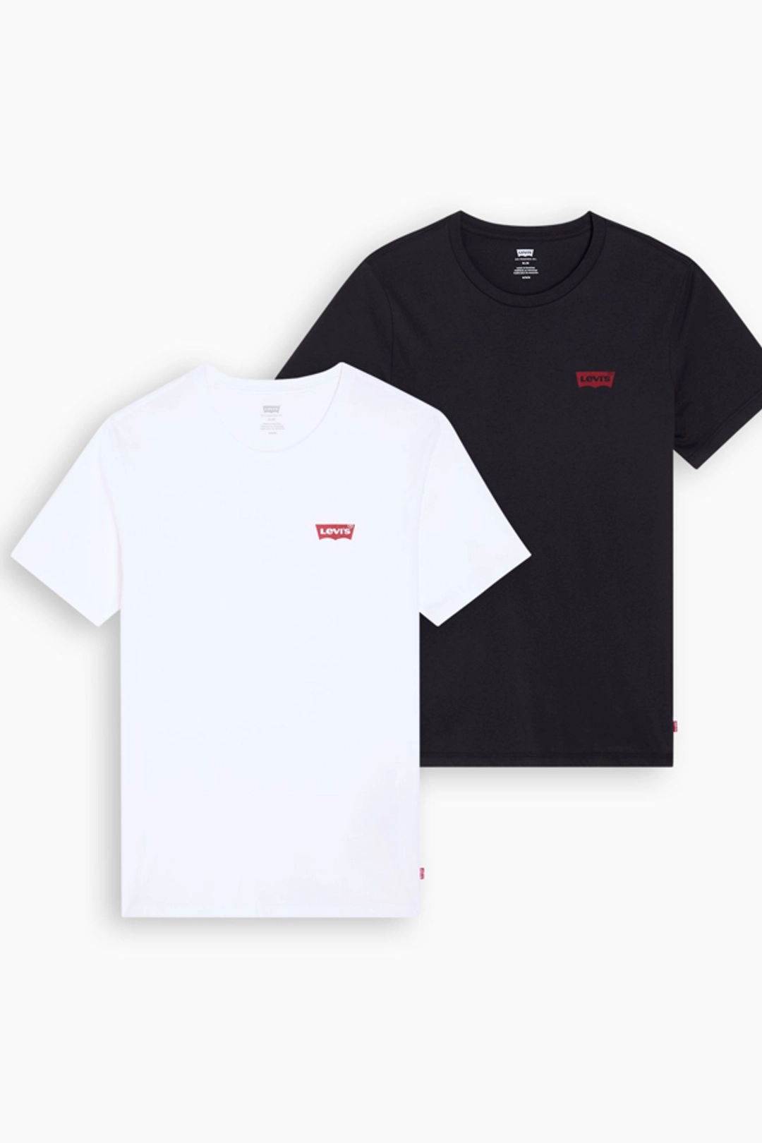 Levi's T Shirt Graphique À Col Rond Lot De 2 - Homme - Noir / Caviar - 2XL