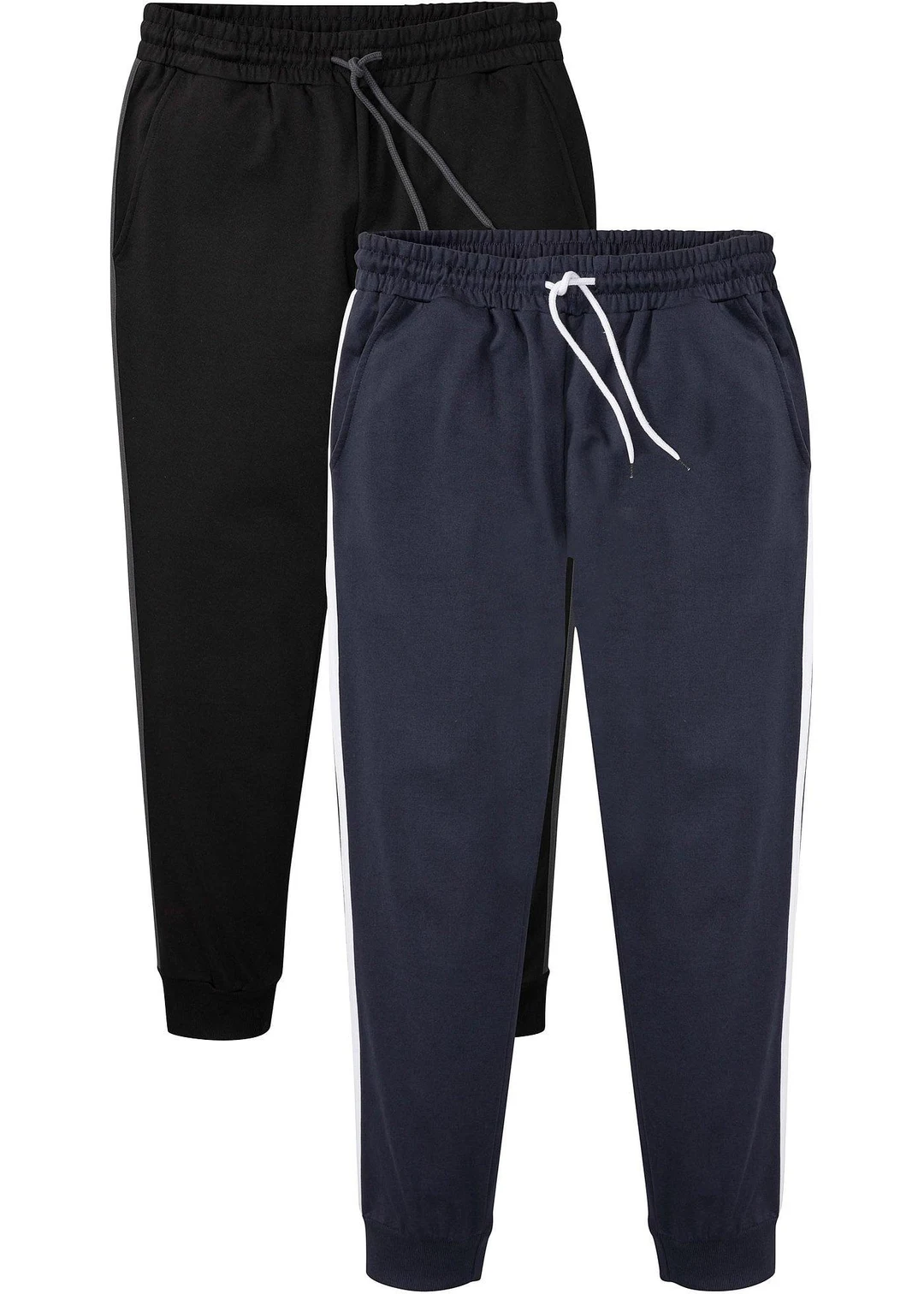 Lot de 2 pantalons de jogging à détails contrastants