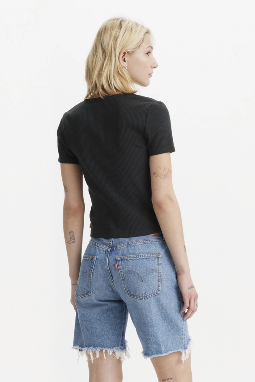 Levi's T Shirt Muse - Femme - Noir / Vanilla Stripe Caviar - 2XS - 2