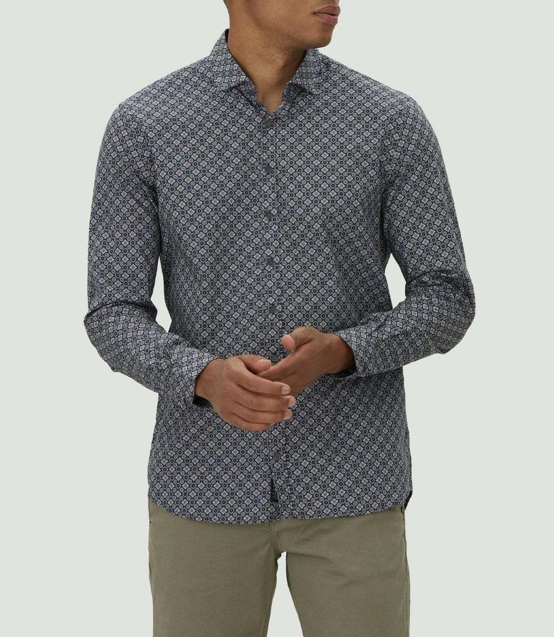 IZAC - Chemise casual à motif marine ''Maiki''