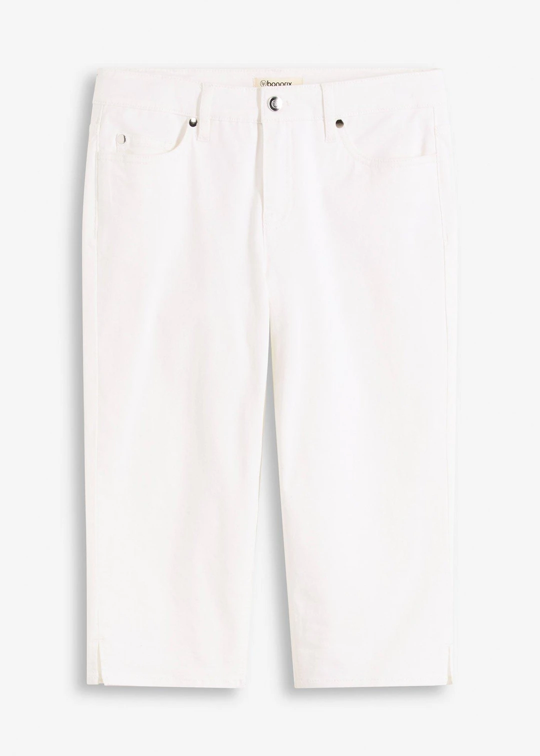 Pantalon corsaire à taille élastiquée