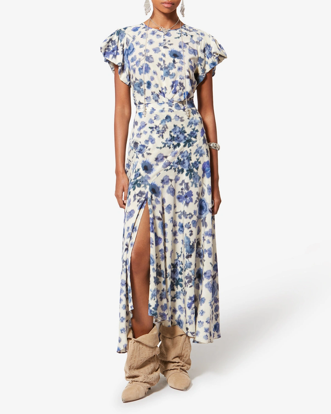 Jupe Sakura - Femme - Bleu - Taille 42 - 4