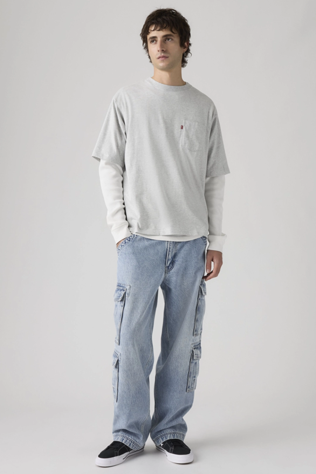 Levi's Pantalon 578 Baggy Cargo - Homme - Noir / Goodbye Darling - 36X34