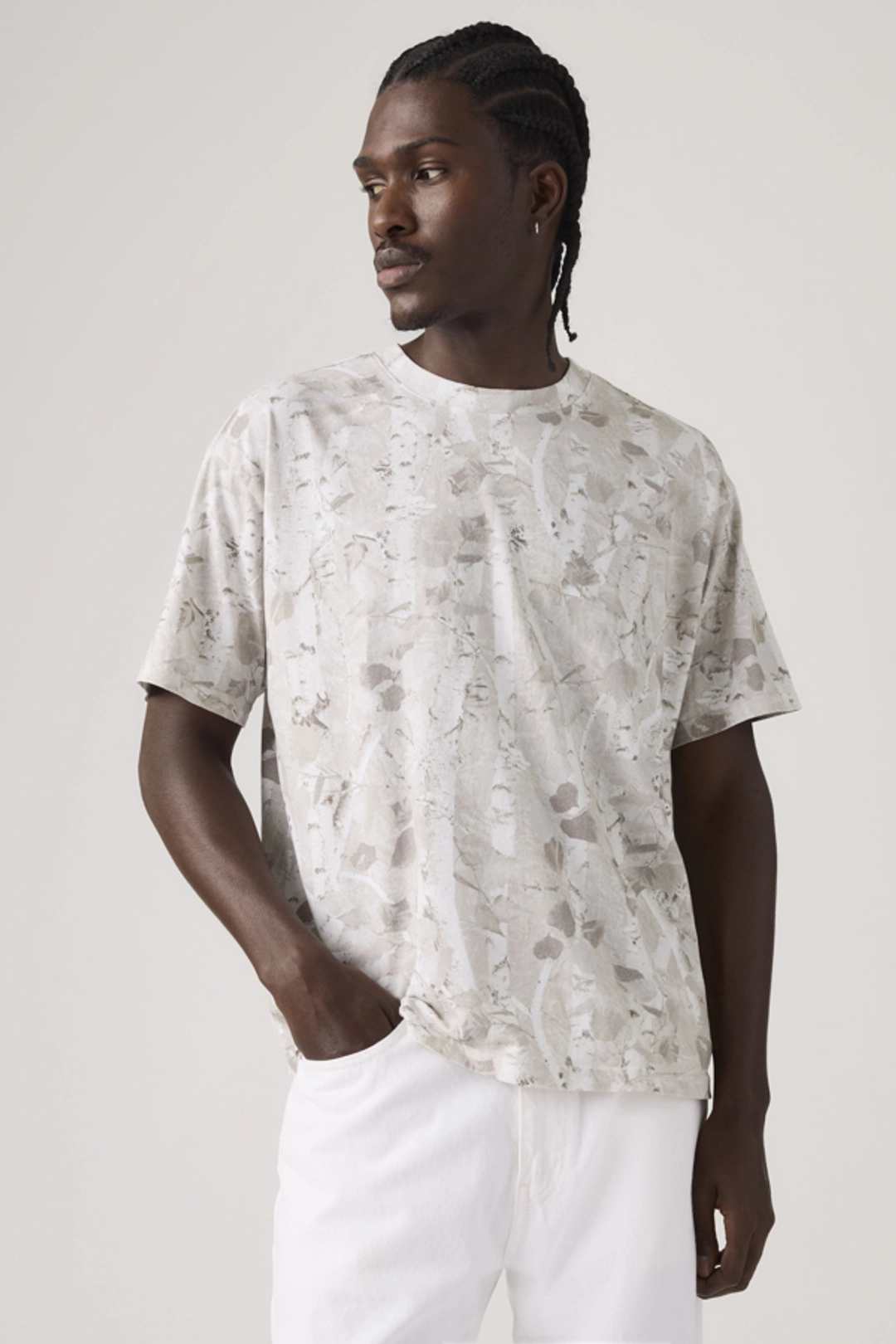 Levi's T Shirt Boxy - Homme - Blanc / Bright White - 2XL