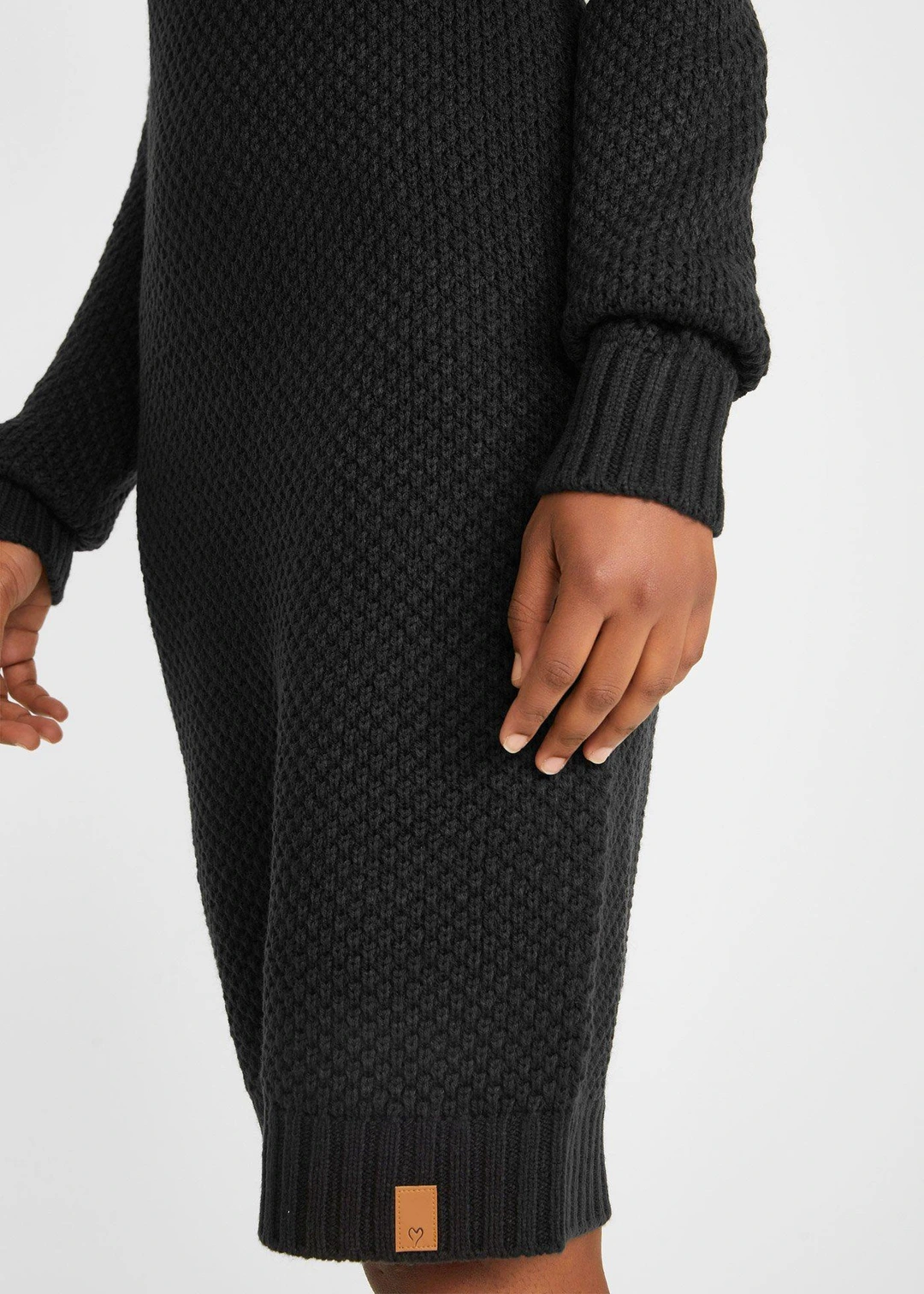 Robe en maille à col châle - 3