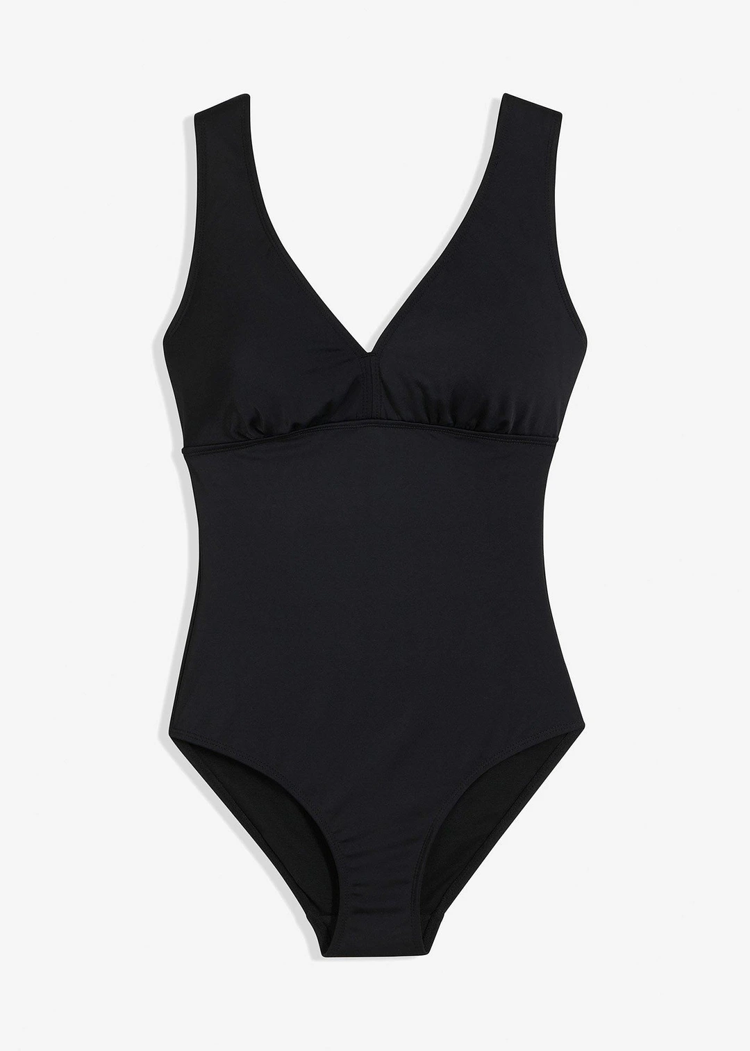 Maillot 1 pièce sculptant à col en V, maintien modéré