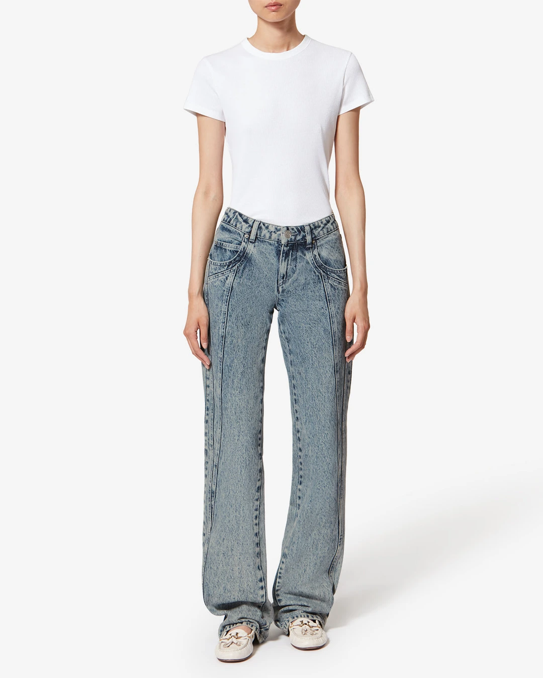 Pantalon Jaylis - Femme - Bleu Clair - Taille 42 - Marant Étoile - 4