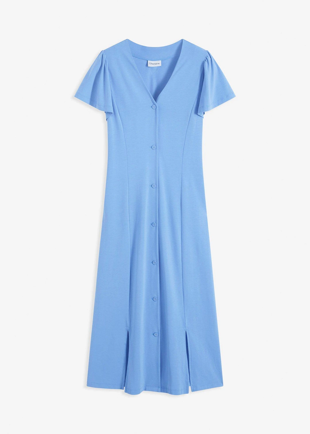 Robe fendue en jersey