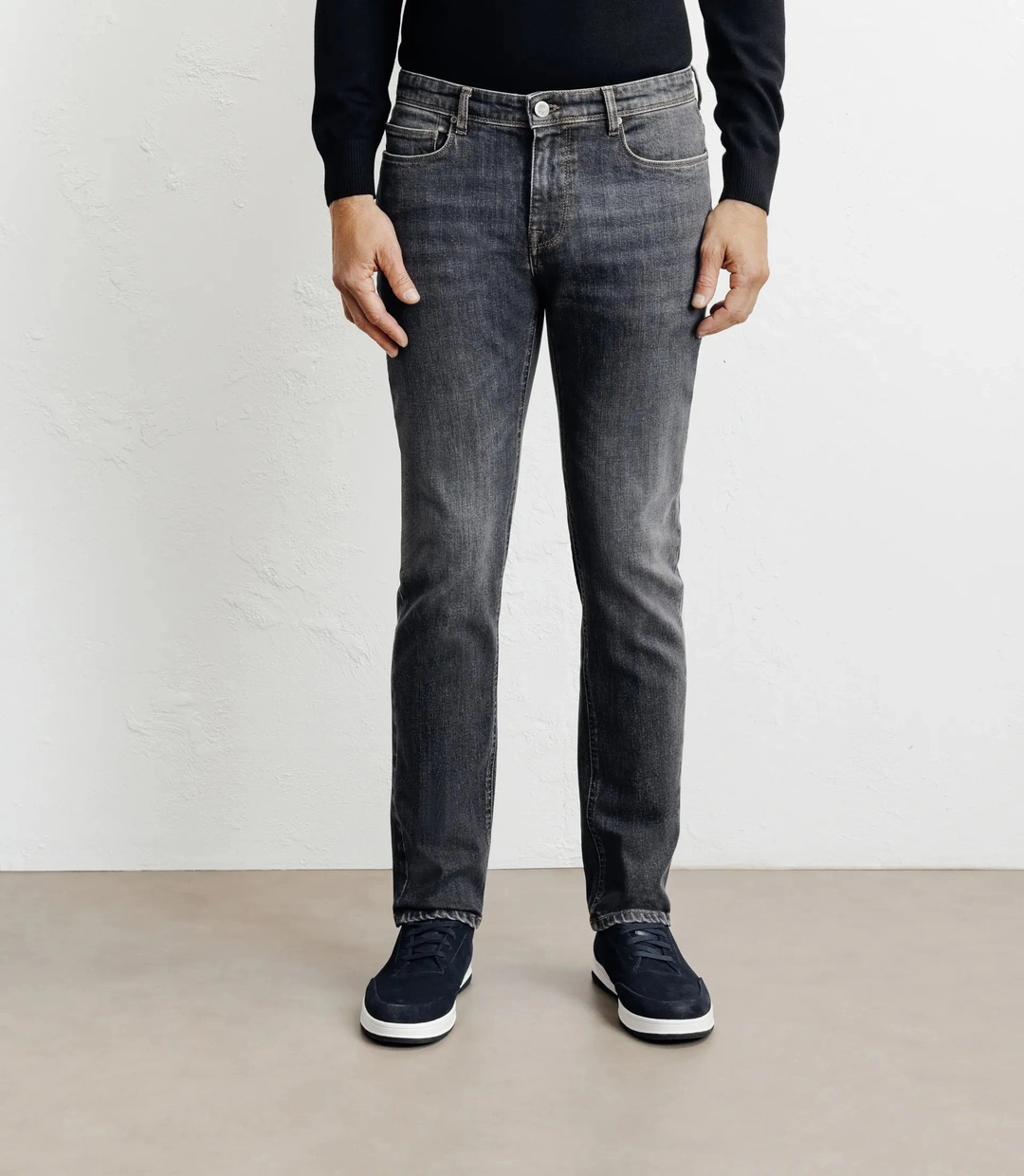 IZAC - Jean 5 poches gris moyen