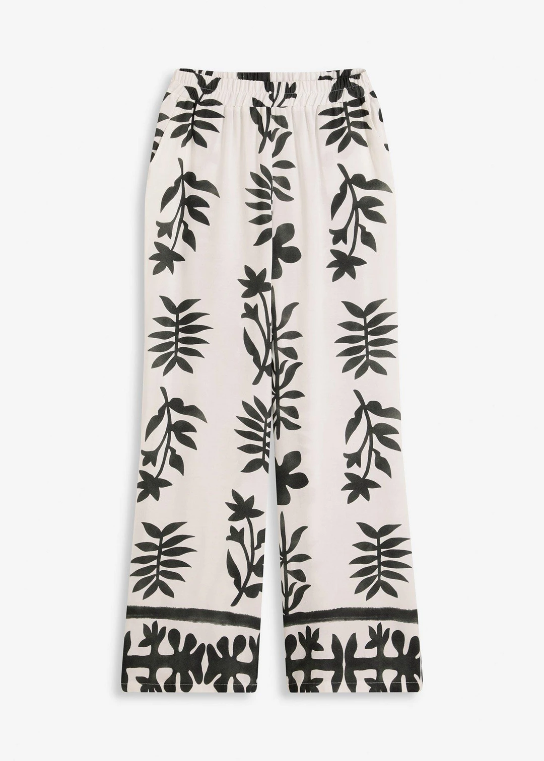 Pantalon imprimé en viscose fluide