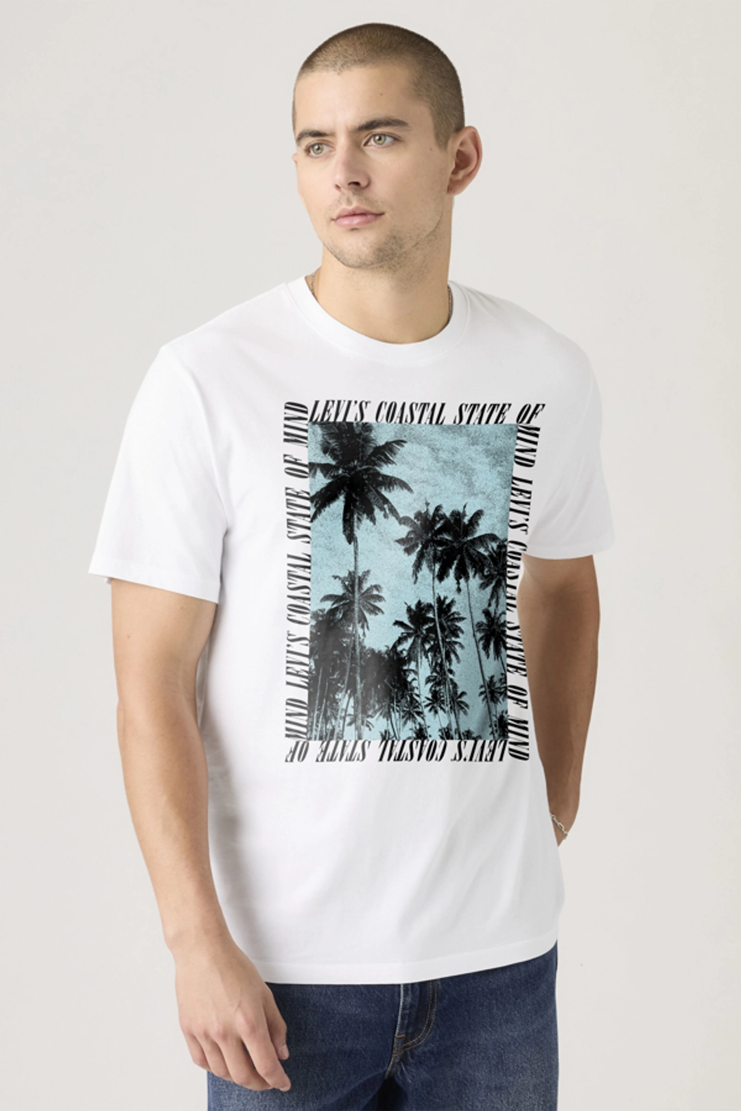 Levi's T Shirt Graphique Relaxed - Homme - Noir / Jet Black - 2XL