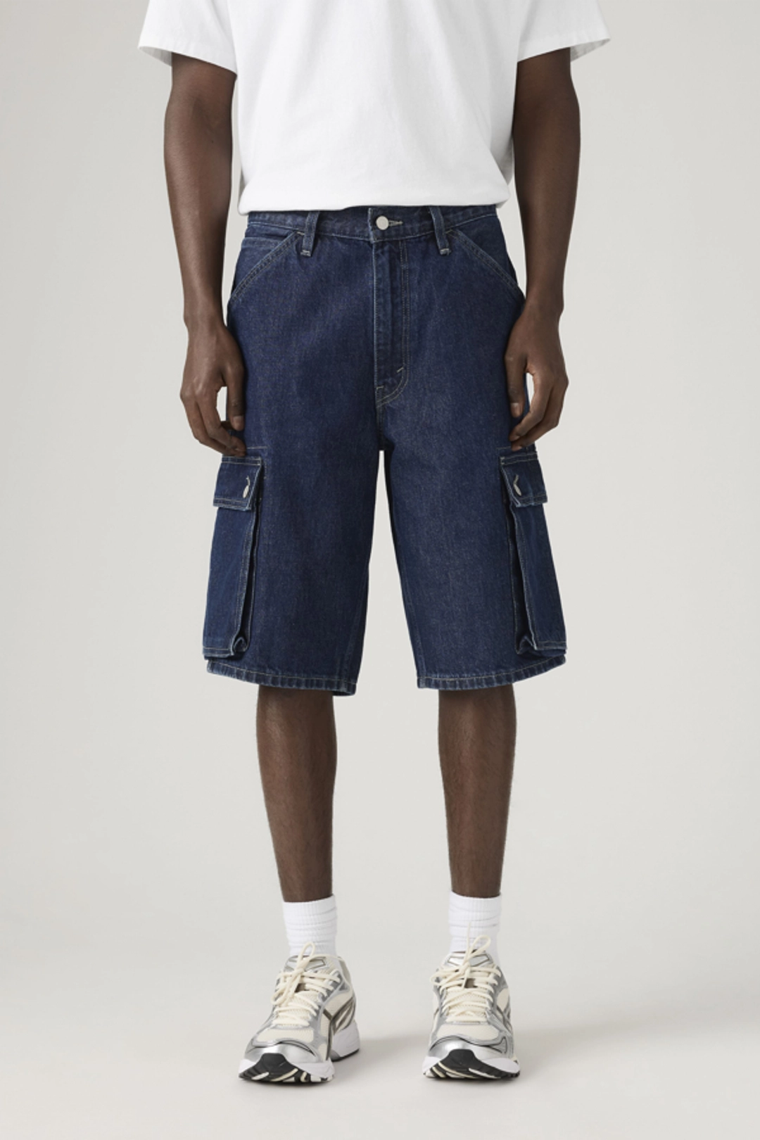 Levi's 478 Baggy Cargo Shorts - Homme - Bleu / My Pockets Full Shorts - 38X12 - 2