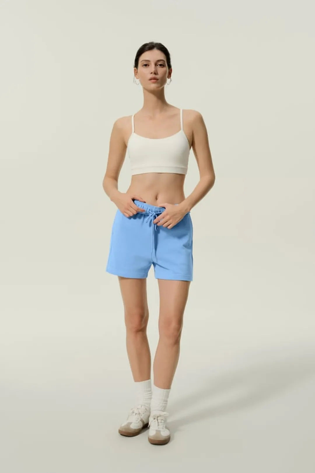 LILYSILK Short Porchlight Gris Chiné XL Femme Détente SILKERRY Doux Respirant Poches Cordon