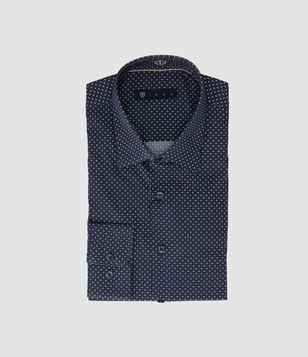IZAC - Chemise slim imprimée marine PRIMAEL
