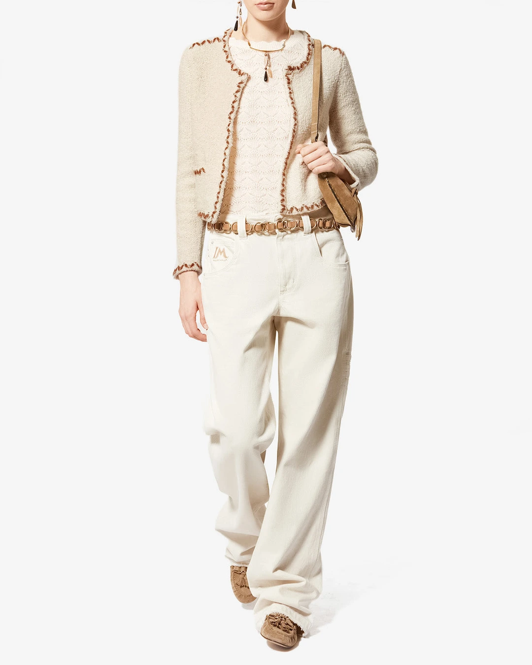 Cardigan Rochelle - Femme - Écru-bronze - Taille 44 - Marant Étoile - 4