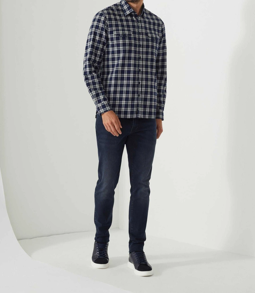 IZAC - Chemise casual bleu ''Adjia''