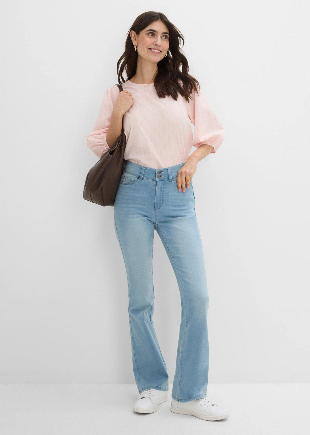 Jean bootcut taille mi-haute, sculptant - 2