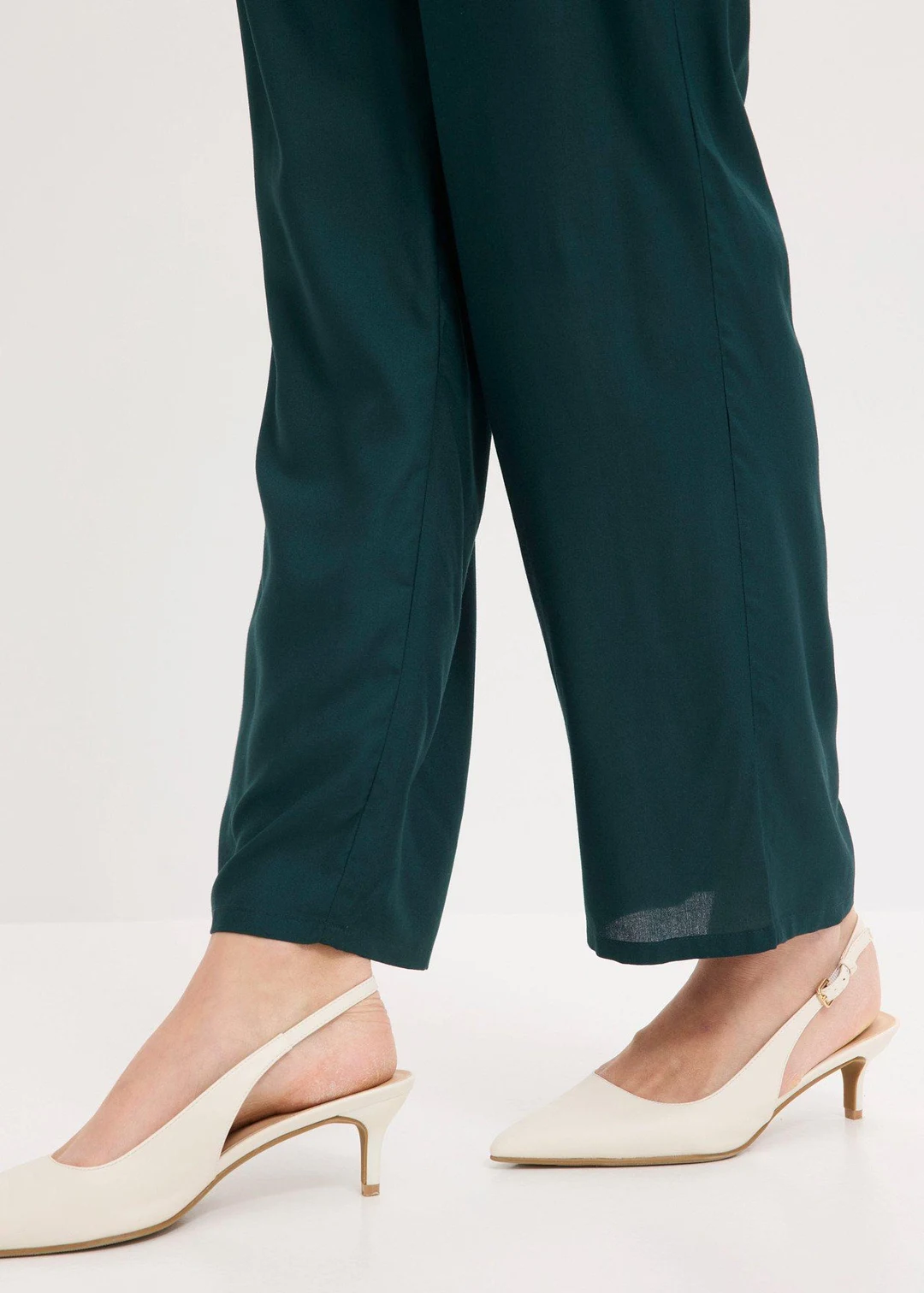 Pantalon à taille élastiquée en viscose - 3