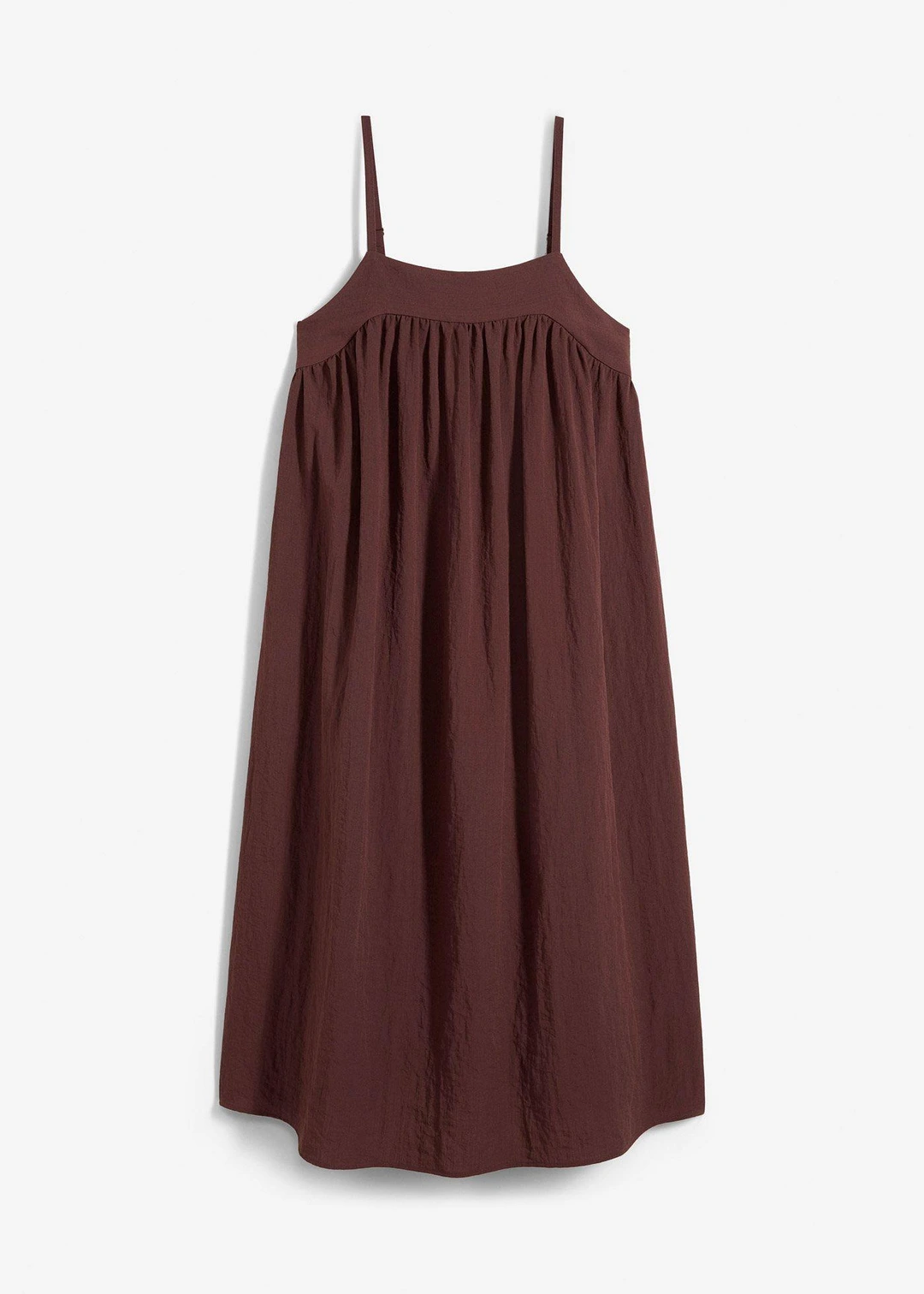 Robe à fines bretelles en viscose mélangée