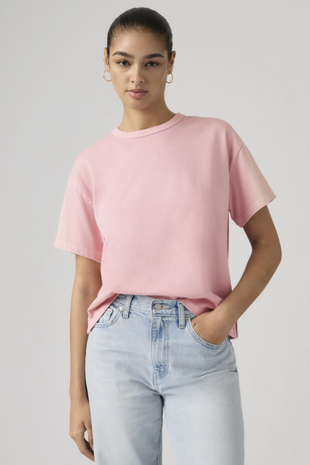 Levi's T Shirt Vintage - Femme - Rose / Coral Blush Garment Dye - XS
