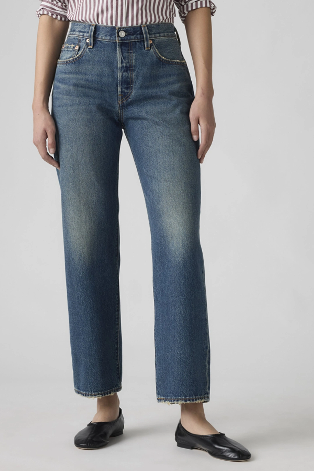 Levi's Jean 501 90 Cheville - Femme - Noir / Smooth Operator - 33X29 - 2