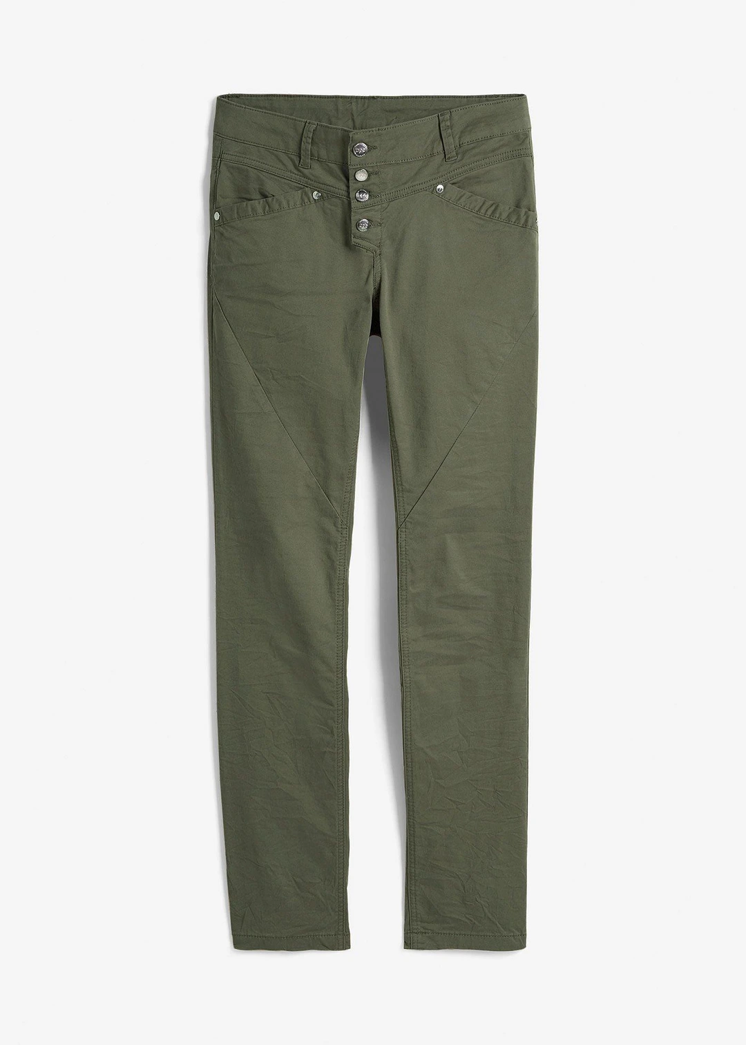 Pantalon extensible effet froissé