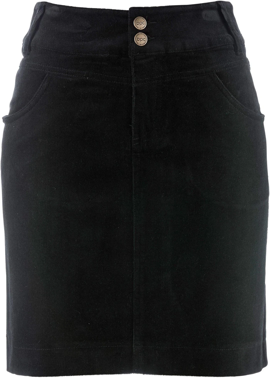 Jupe en velours côtelé extensible