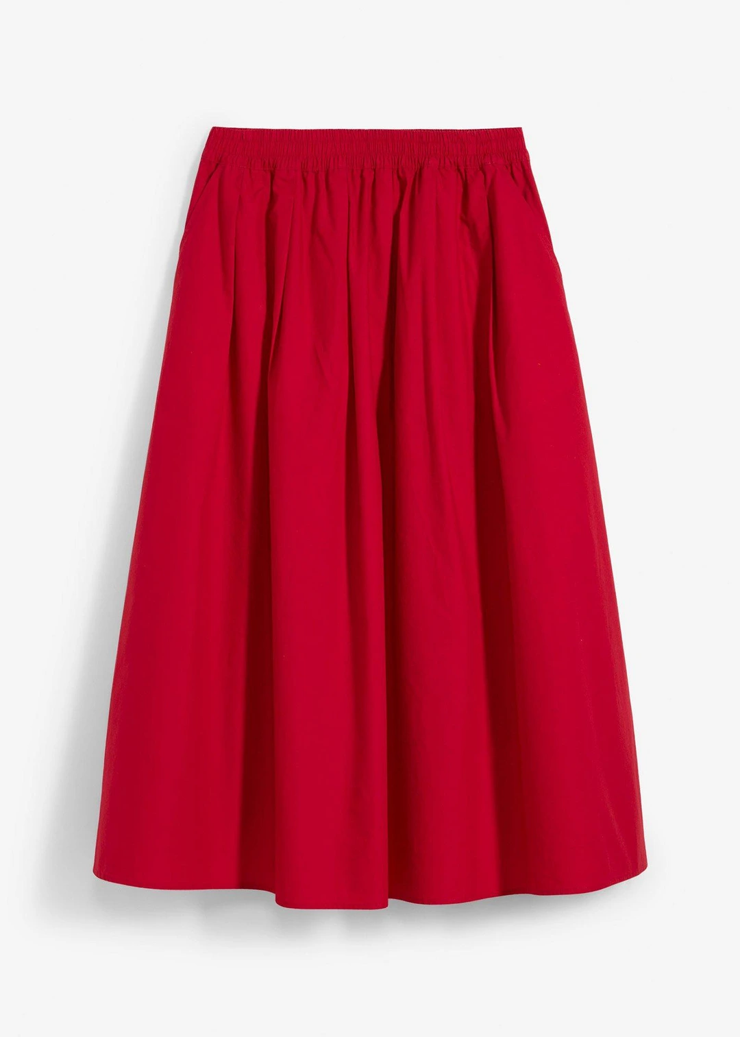 Jupe midi 100% coton