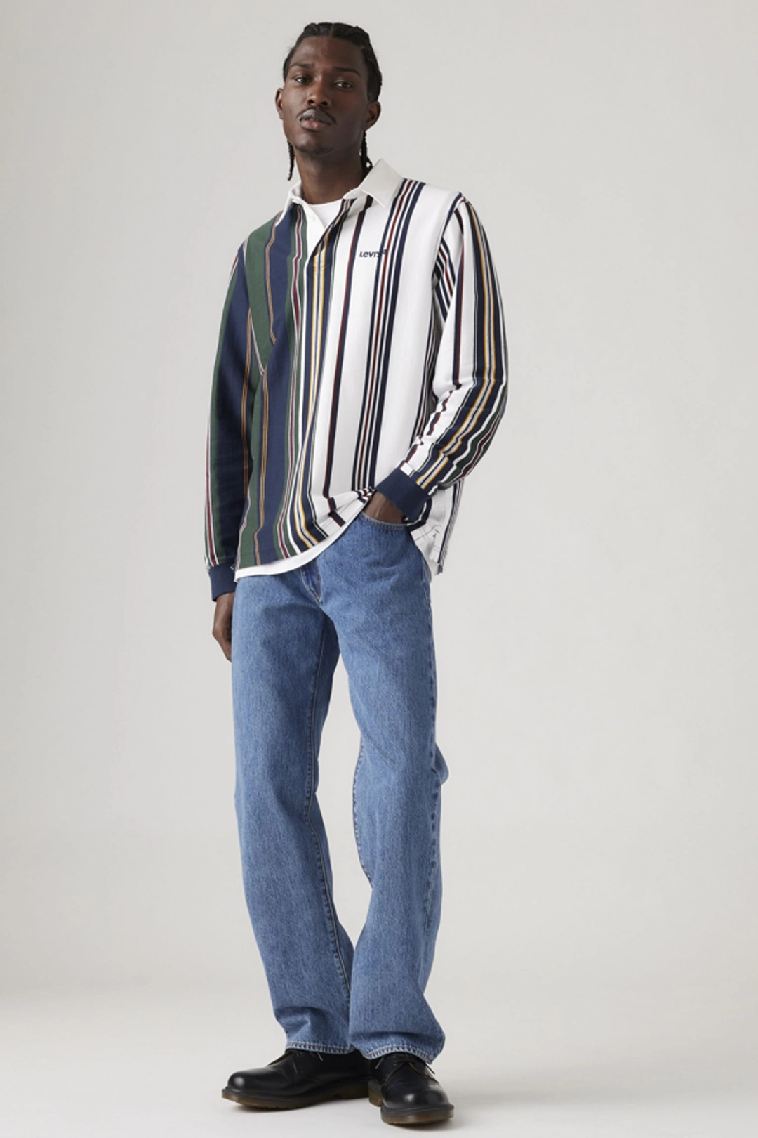 Levi's Jean 555 Relaxed Straight - Homme - Bleu / Welcome To The Game - 40X32