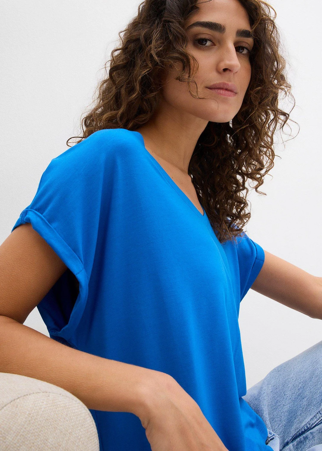 T-shirt fluide oversize en viscose mélangée - 3