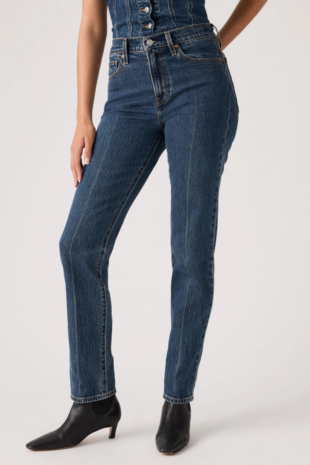 Levi's Jean Slim Wedgie - Femme - Noir / After Hours Night - 34X30 - 2