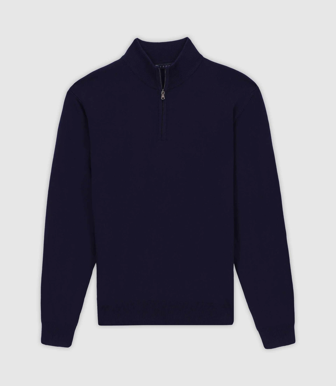 IZAC - Pull col demi zip marine