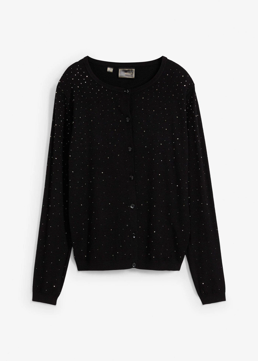 Gilet en maille avec strass