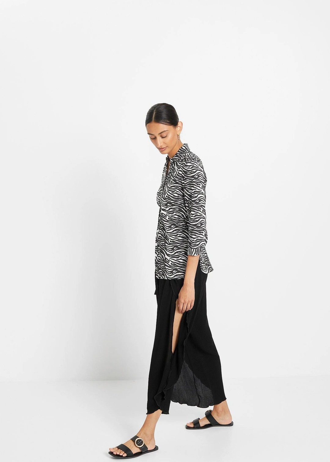 Pantalon effet froissé