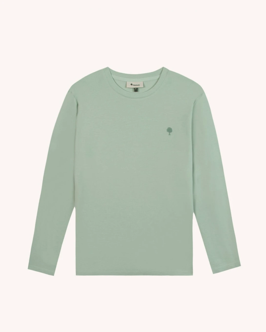 T-shirt manches longues vert clair coton - BAILLY - 2