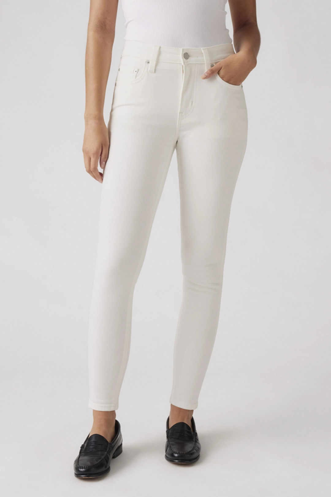 Levi's Jean Skinny 721 À Taille Haute - Femme - Noir / Black Worn In - 25X32 - 2
