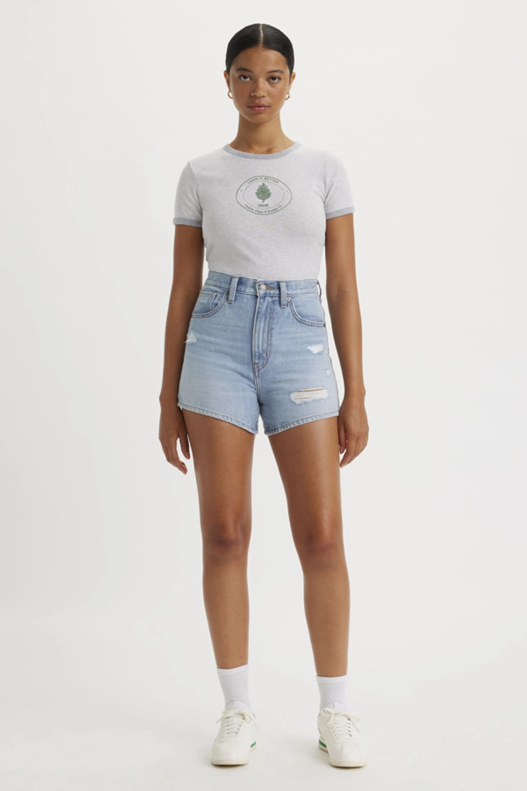 Levi's Short Mom Taille Haute - Femme - Noir / Wonderful - 32