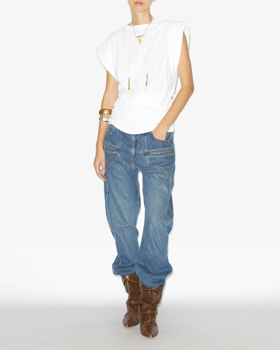 T-shirt Maisan - Femme - Noir - Taille XL