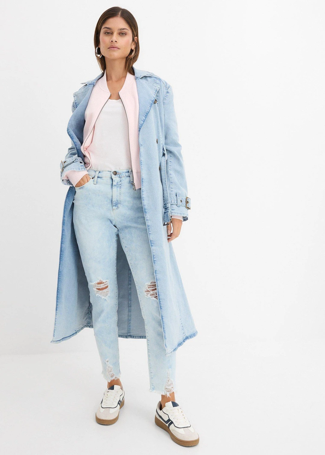 Jean Mom taille haute avec effets destroy - 2