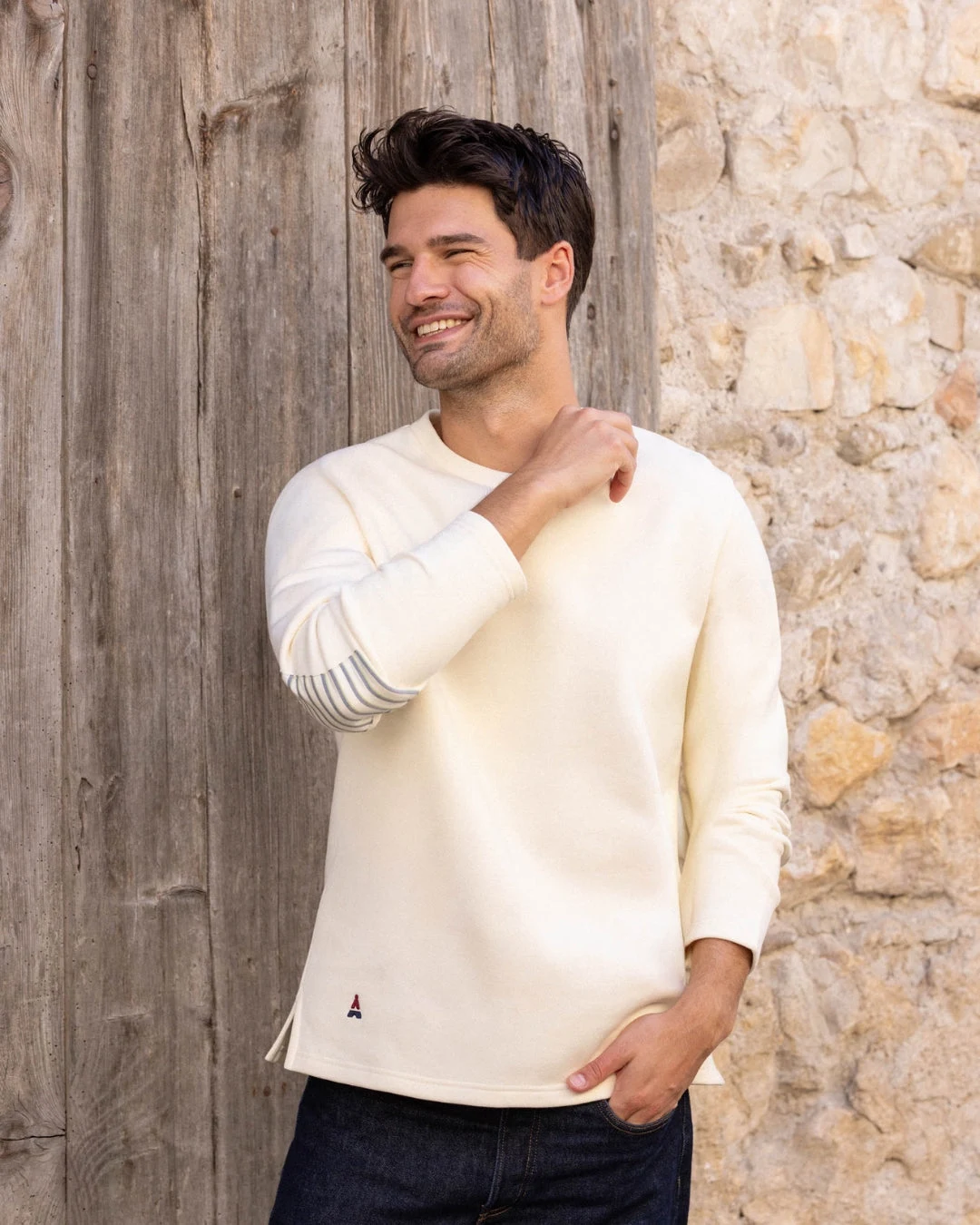SWEAT GUSTAVE BEIGE | COTON BIO | 430G